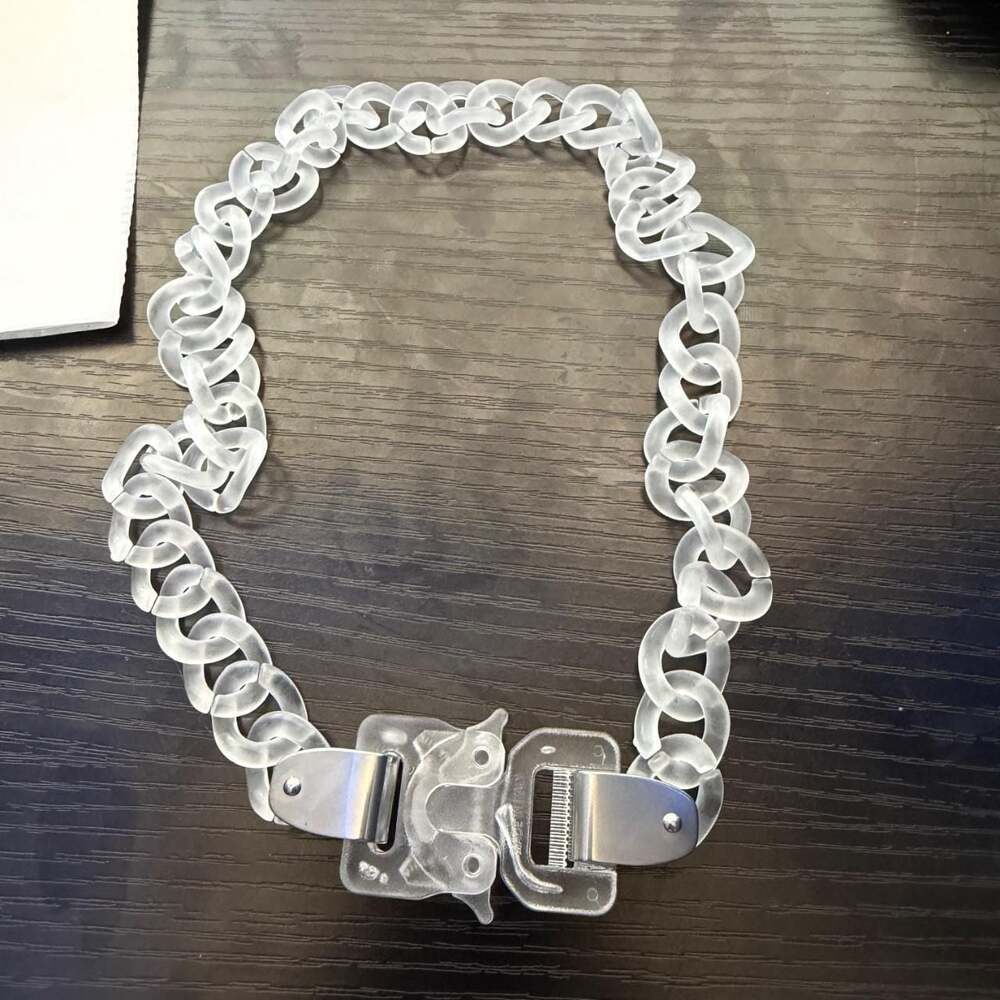 1017 ALYX 9SM Clear Acrylic Chain Necklace
